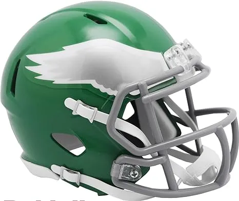 Riddell Philadelphia Eagles NFL 2023 On Field Alternate Mini Speed Helmet (Kelly Green)