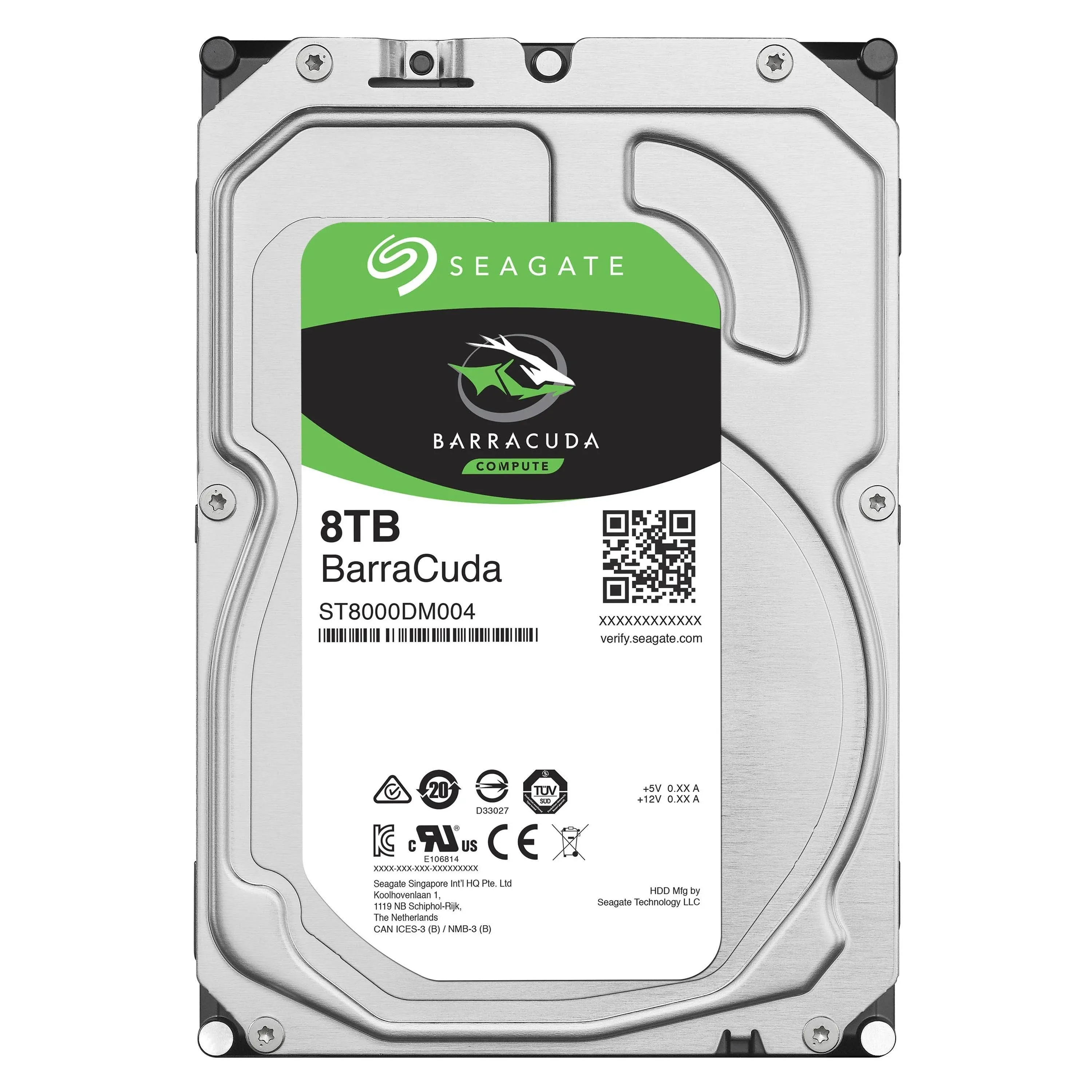 Seagate BarraCuda Internal Hard Drive 8TB SATA 6Gb/s 256MB Cache 3.5-Inch (ST8000DM004),Mechanical Hard Disk