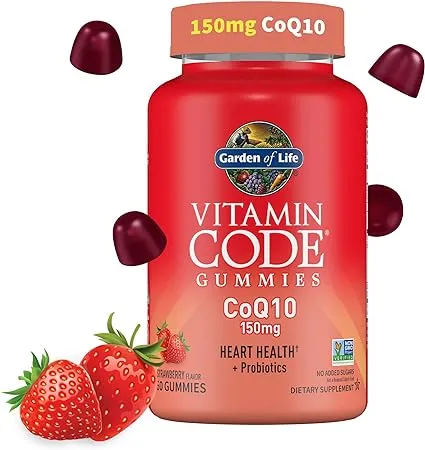 Garden of life Vitamine Code CoQ10 Gummies, Fraise - 60 Gummies