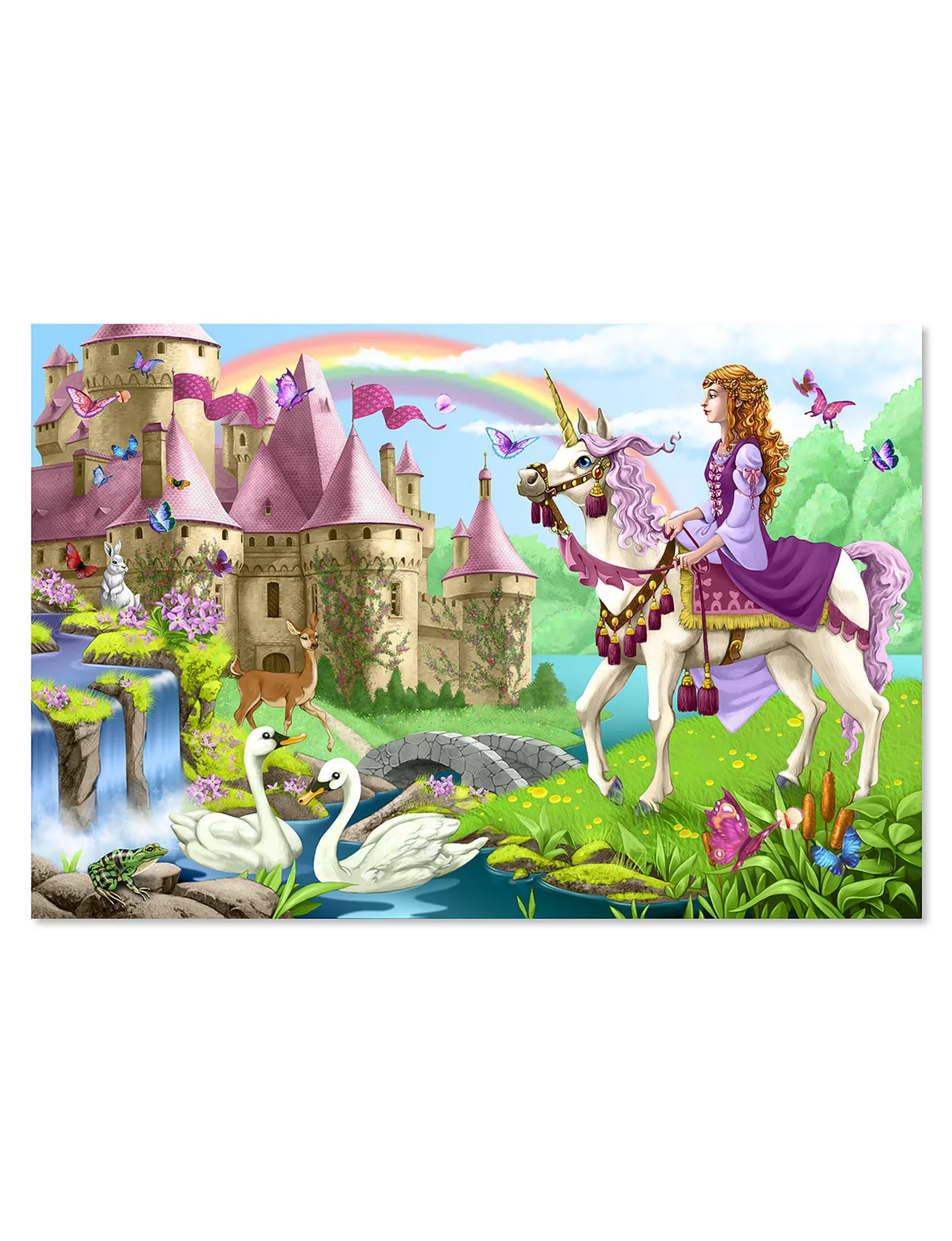 New - Melissa and Doug Fairy Tale Castle Floor Puzzle: 24 Pcs - Ages 3-6