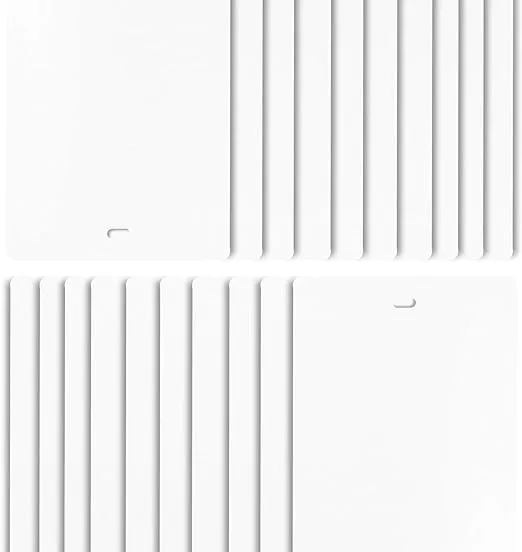 DALIX PVC Vertical Blind Replacement Slats Curved Smooth White 70.5 x 3.5 (20-Pack)