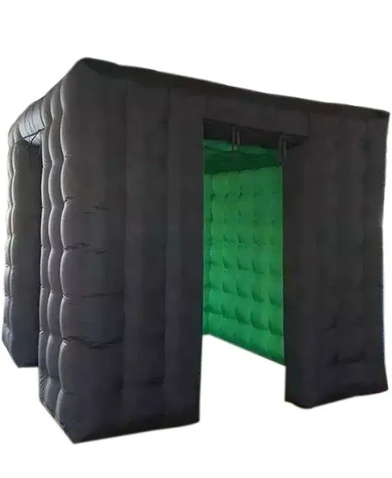 Inflatable Photo Booth Enclosure Photobooth Tent with 2 doors