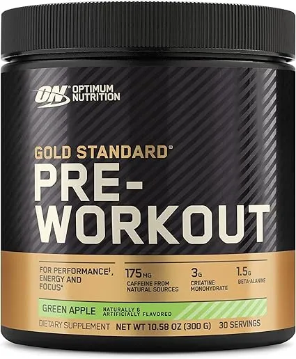 Optimum Nutrition Gold Standard Pre-Workout, Vitamin D for Immune Support, with Creatine, Beta-Alanine, and Caffeine for Energy, Keto Friendly, Watermelon Candy, 30 Servings (Packaging May Vary)