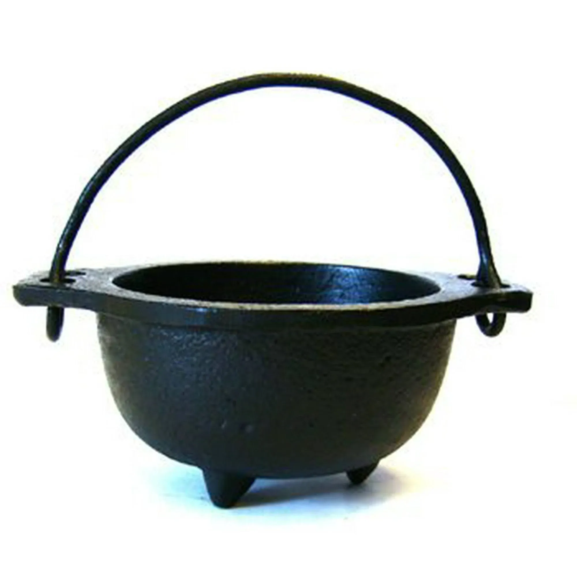 Cast Iron Cauldron w/Handle, Ideal for Smudging, Incense Burning, Ritual Purpose