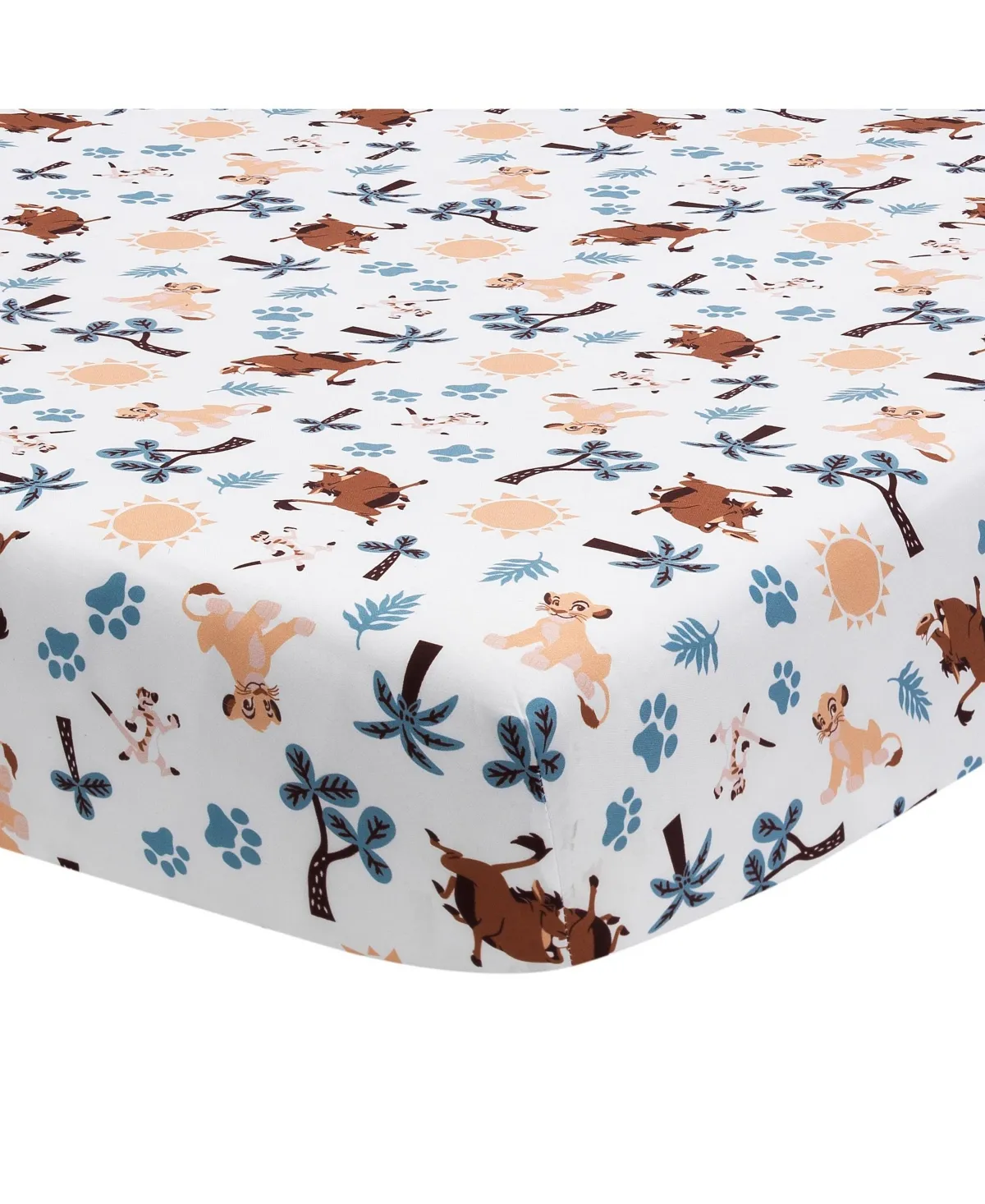 Lion King Adventure Fitted Crib Sheet, Multicolor