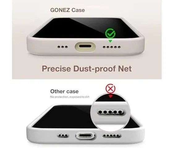 Ksin GONEZ for iPhone 14 Pro Max Case Silicone, with 2x Screen Protector + 2x ...