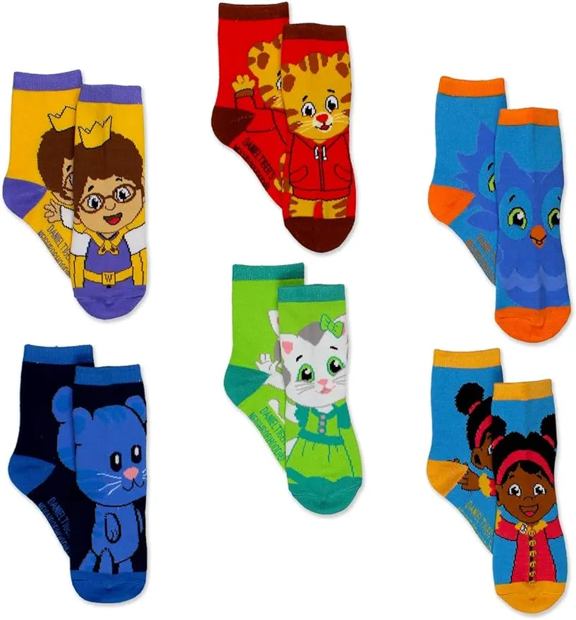 "Daniel Tiger's Neighborhood Socks 6-Pack"