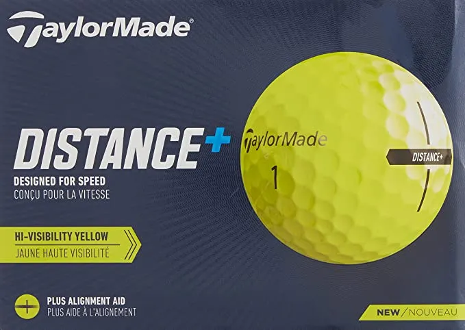 TaylorMade Distance+ Golf Balls 2021, WhiteTaylorMade Distance+ Golf Balls 2021, White