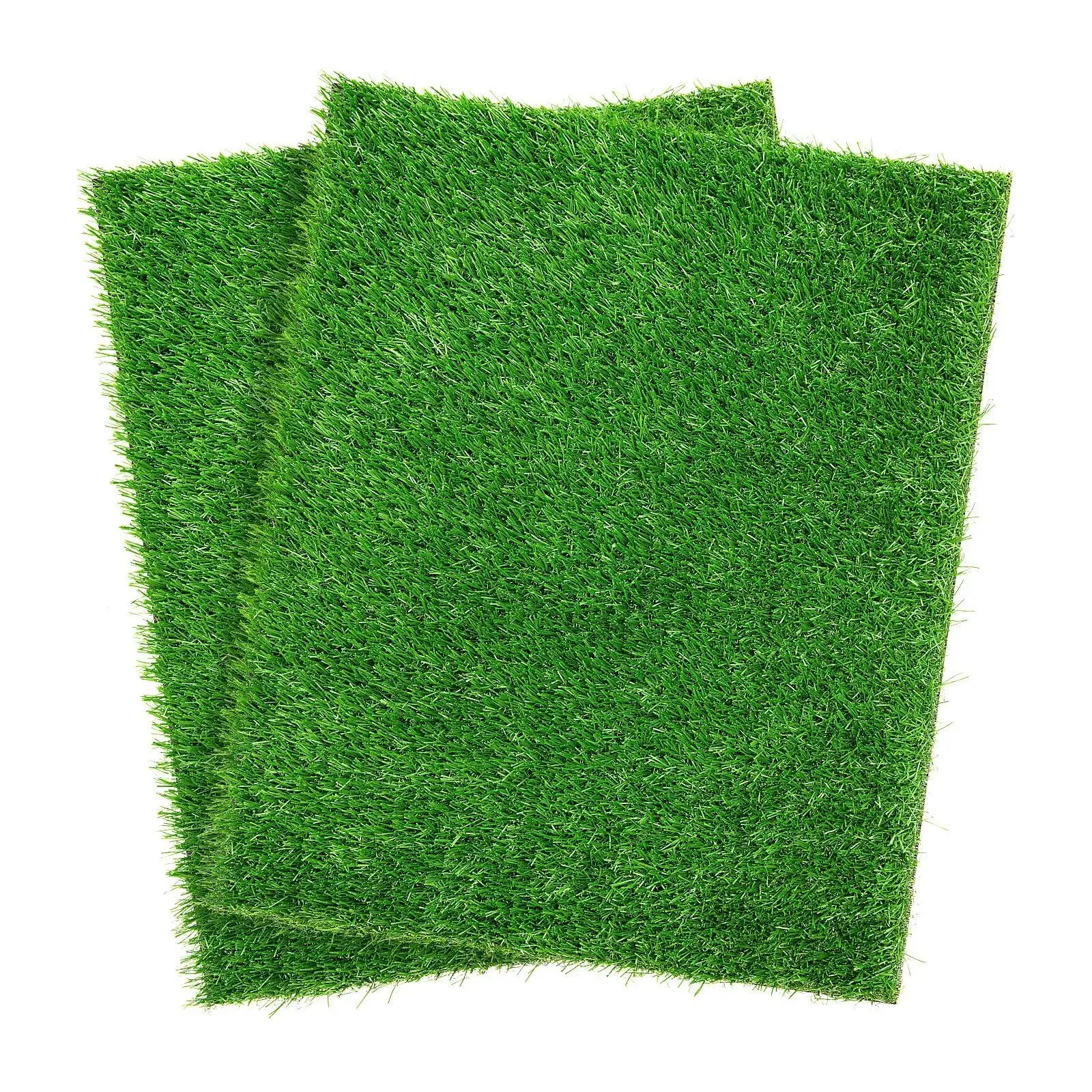 Artificial Dog Grass Pee Pad 20”x 25” 2 Pack, Washable Indoor Potty Training Replacement Turf for Puppy, Reusable Realistic Grass Mat for Dogs