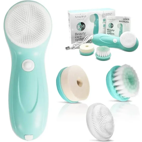 Rechargeable Facial Cleansing Brush Exfoliating Spin Face Brush Cleanser ...