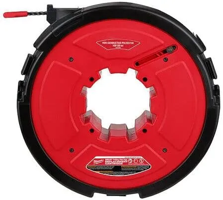 Milwaukee 100' Non-Conductive Polyester Pulling Fish Tape Drum