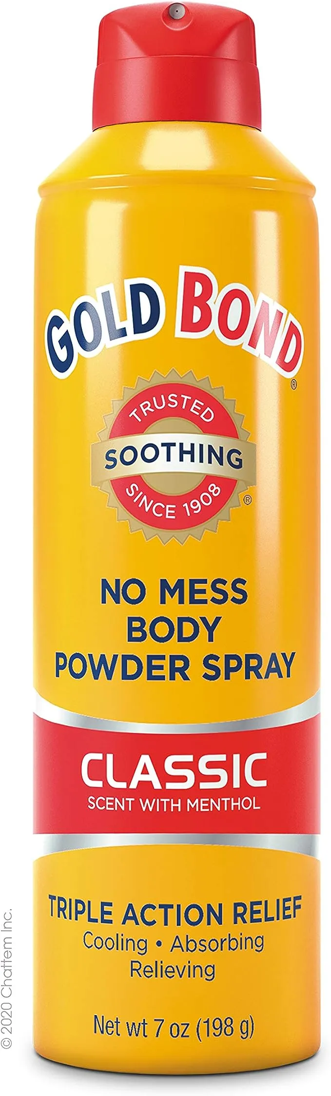 Gold Bond No Mess Body Powder Spray, 7 oz., Classic Scent