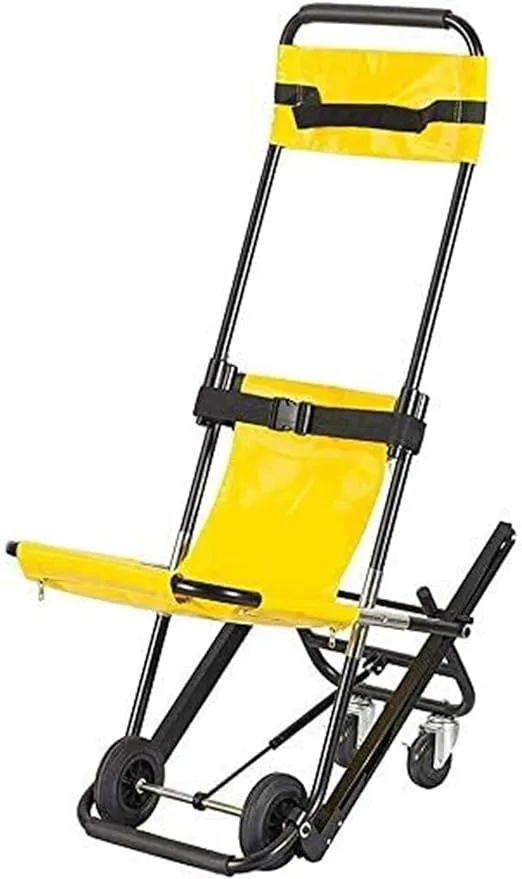 HNHN 1202 Portable Folding Stair Chair, Lift Stair Chair for Ambulance Firefighter Evacuation Use, 400 Lbs Capacity 1231