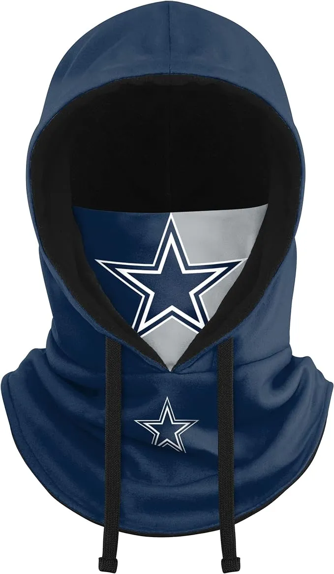 FOCO NFL Team Logo Hooded Gaiter Balaclava Face Cover