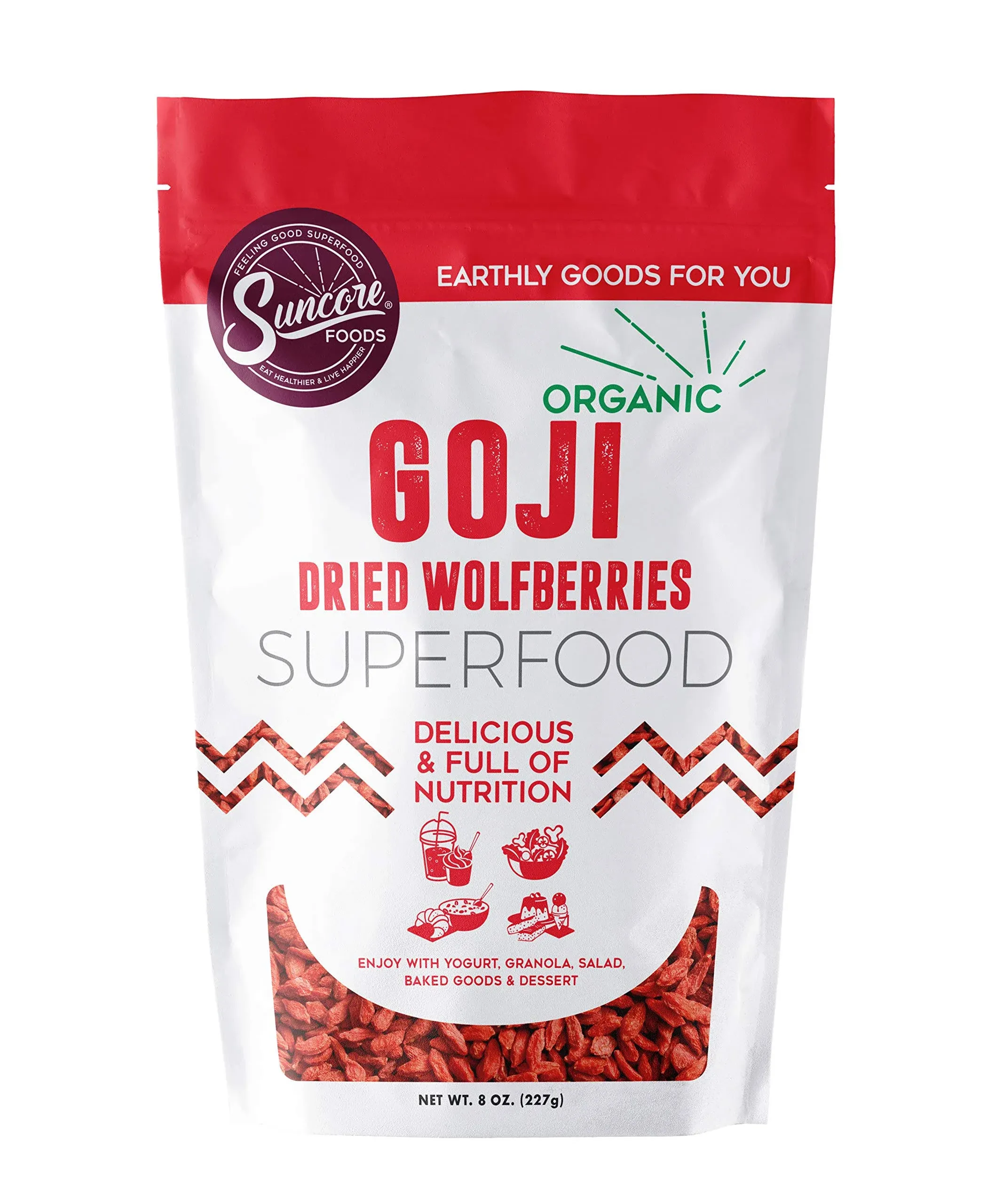 Suncore Foods Organic Goji Berries 8 oz