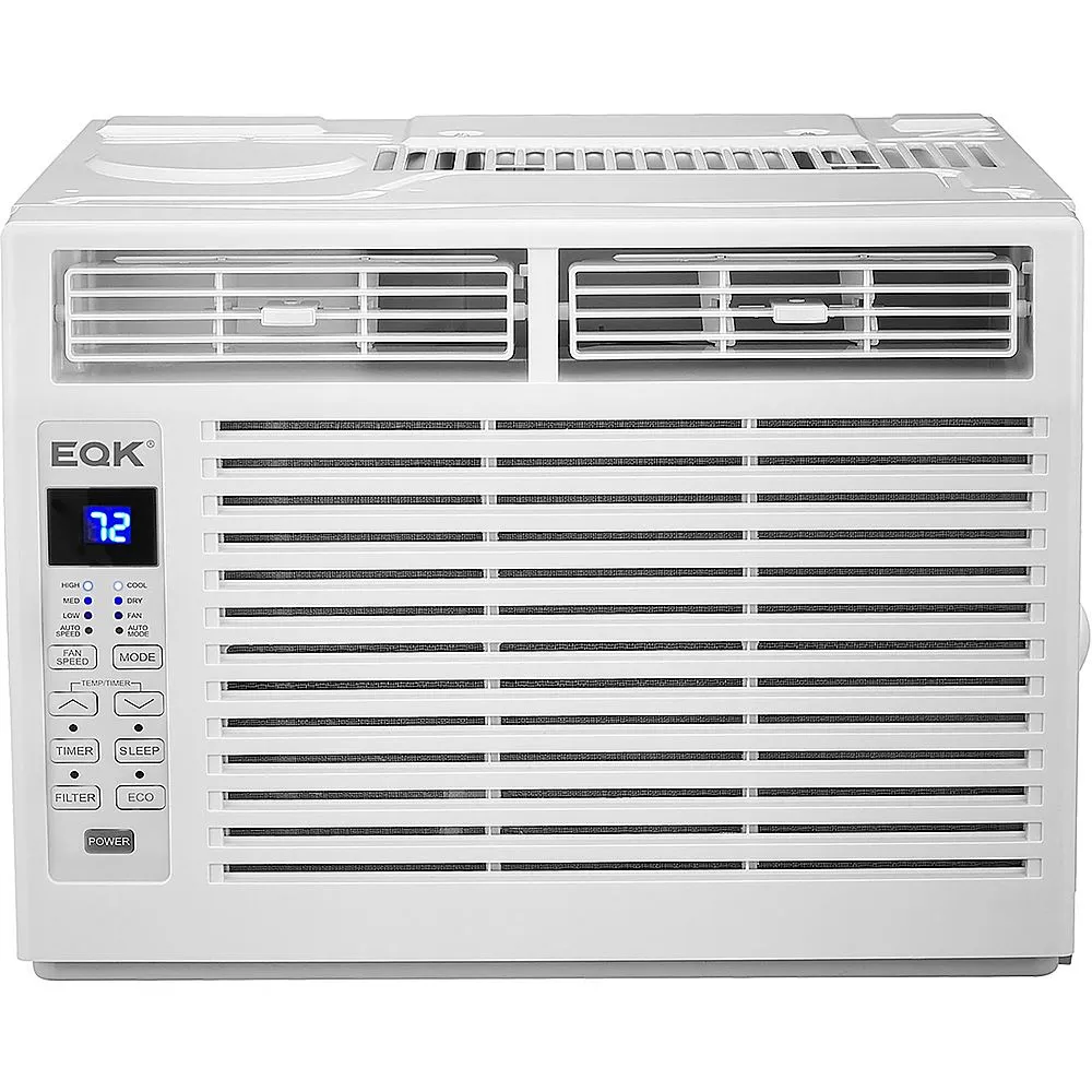 Emerson Quiet Kool EARC6RE1 Energy Star 6,000 115V Air Conditioner & Dehumidifier with Remote Control, Window AC Unit for Apartment, Dorm, Bathroom & Small Rooms up to 250 Sq. Ft. in White, 6000 BTU