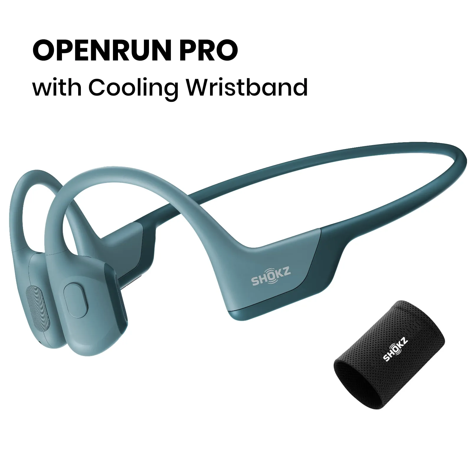 Shokz  OpenRun Pro Premium Bone Conduction Open-Ear Sports Headphones - Black - Premium