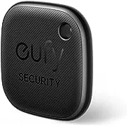 eufy Security by Anker SmartTrack Link (Black, 2-Pack), Android not Supported, Works with Apple Find My (iOS only), Key Finder, Bluetooth Tracker for Earbuds and Luggage, Phone Finder, Water Resistant