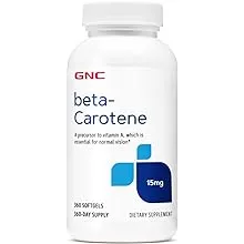 GNC beta-Carotene 15mg | A Precursor to Vitamin A which is Essential for Normal Vision | 360 Count