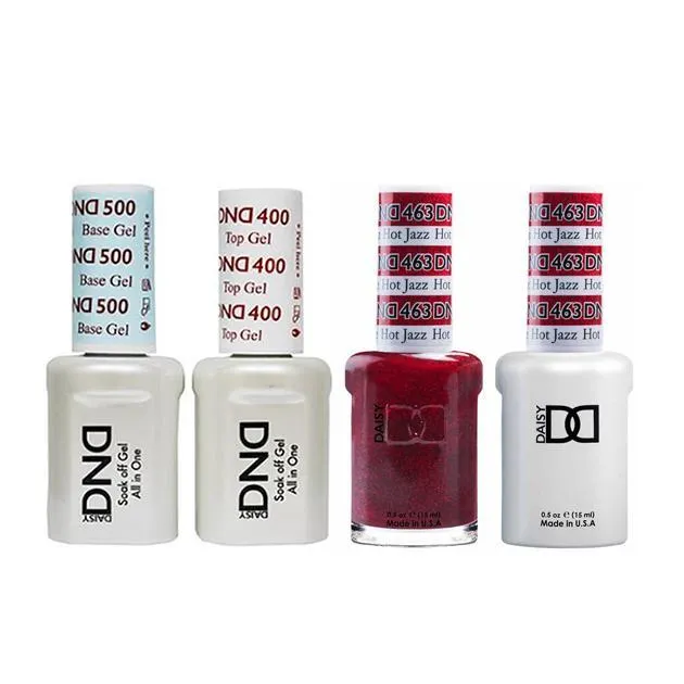 DND - Base, Top, Gel &amp; Lacquer Combo - Hot Jazz - #463