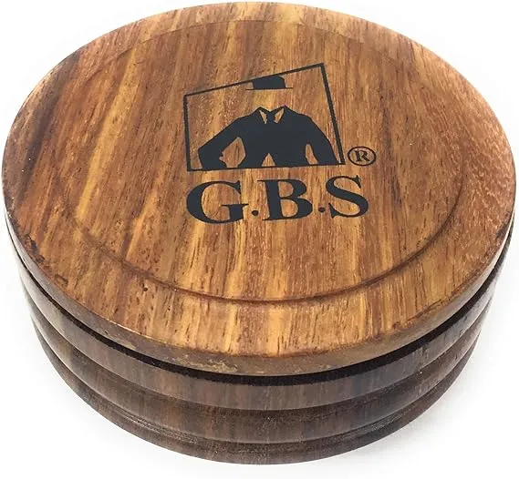 G.B.S Wood Shaving Mug/Bowl with Lid 3.5in Diameter