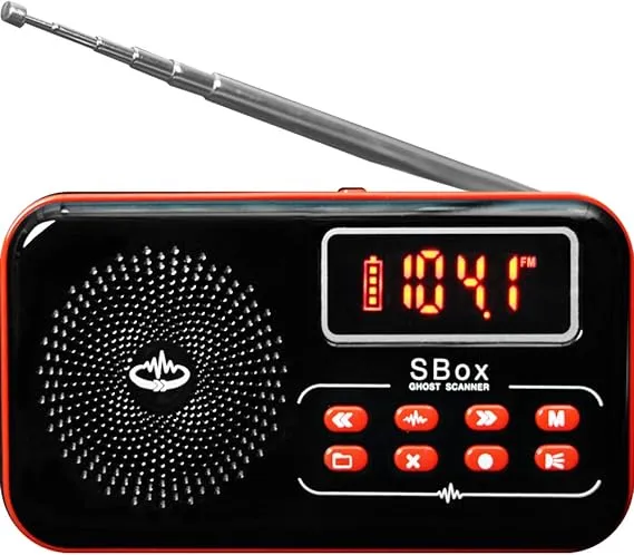 SBox Spirit Box + EVP Recorder with Built-in Flashlight