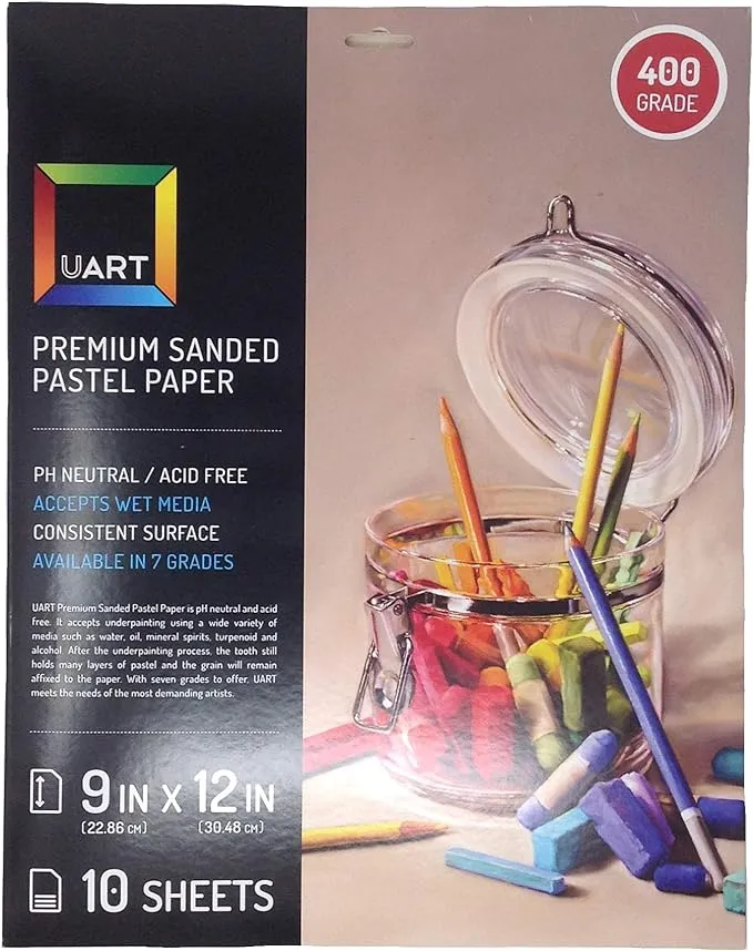 UArt Sanded Pastel Paper Sheet Pack