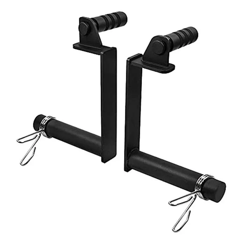 Logest Farmer Walk Handles - Set of 2 Farmers Carry Handles with Clip Collars - Portable Exercise Equipment Targets Glutes Calves Quads and More