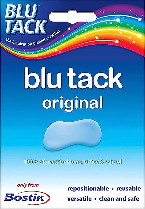 Blu Tack Original Adhesive Putty (4 Pack) 