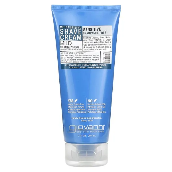 Giovanni Fragrance Free Moisturizing Shave Cream