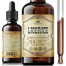 Licorice Root Extract 100 Capsules - Glycyrrhiza Glabra - Organic Herbal Supplement for Digestion Restore Respiratory Health Fatigue & Immunity Support Vegan Gluten Free