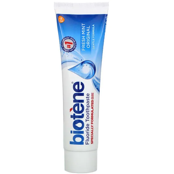 Biotene Toothpaste, Fluoride, Fresh Mint - 4.3 oz