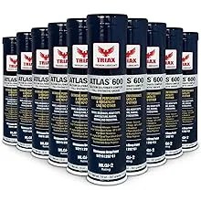 TRIAX Atlas 600 - Full Synthetic Grease - Ultra Duty - All 5th Wheel, Bearings, Joints, Pivots, Bolts - Super Adhesive - Marine - Wide Temp Range -40 F to 450 F - 14 Ounce Cartridge (10 Tube Pack)