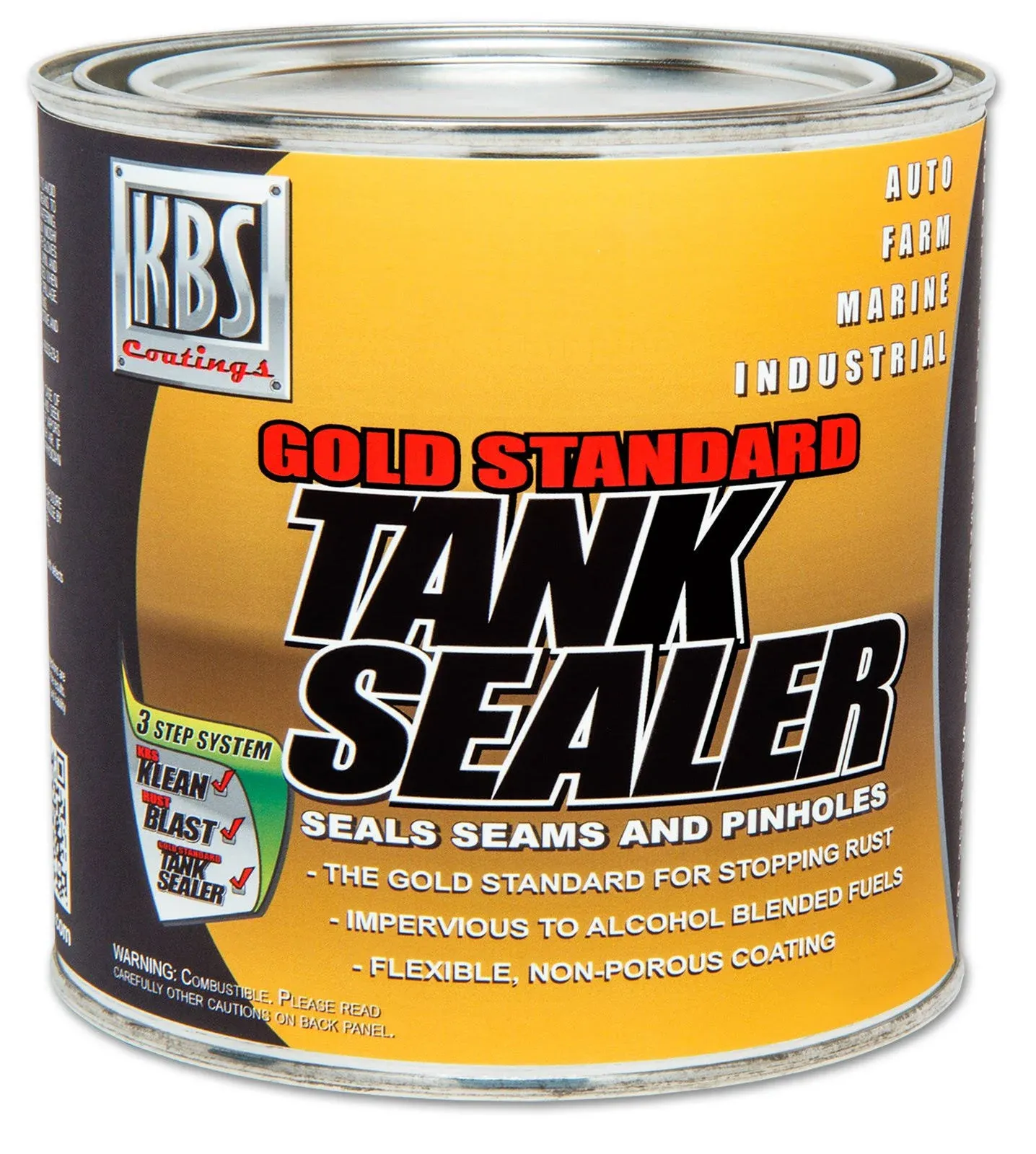 KBS Coatings 5200 Gold Standard Tank Sealer - 8 fl. oz., Silver 