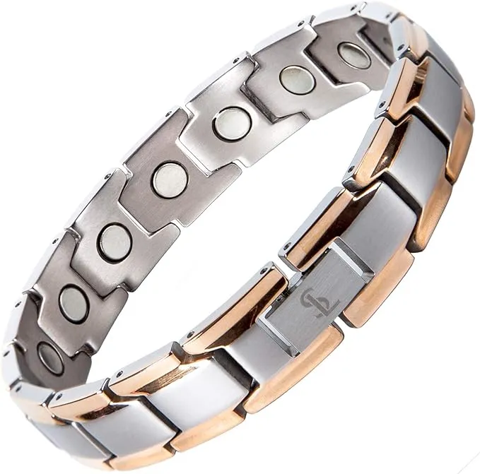 Smarter Lifestyle Elegant Titanium Magnetic Therapy Bracelet Pain Relief for Arthritis and Carpal Tunnel