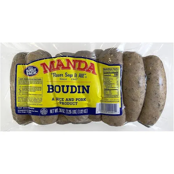 Manda Fine Meats (Boudin, 2.25lb) 6 Pack