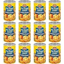 Del Monte Canned Mandarin Oranges No Sugar Added, 15 Ounce (Pack of 12)