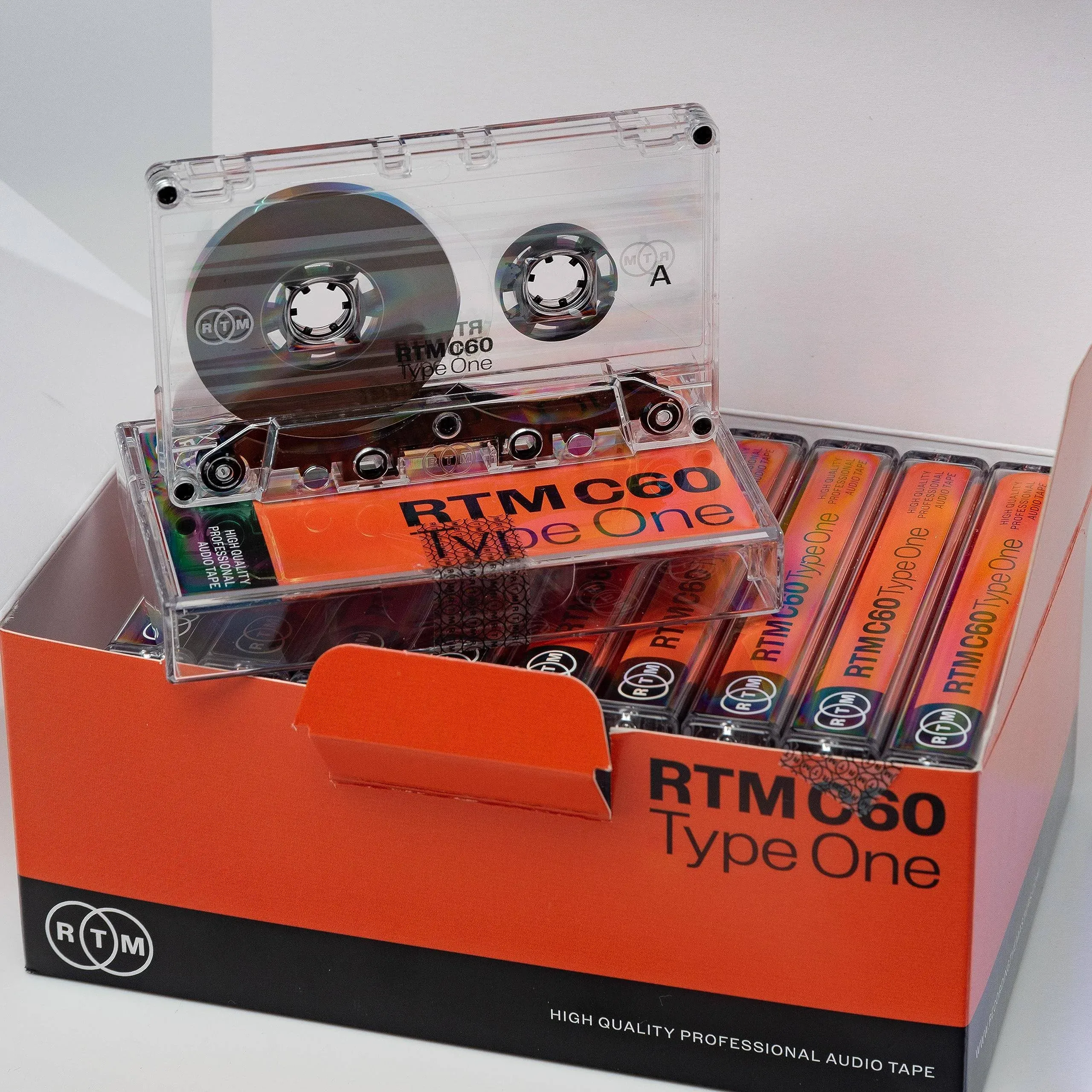 RTM C60 | Type 1 60 Minute Blank Music Cassettes | Ideal for Music Recording | Studio Quality | Pack of 10 Cassettes