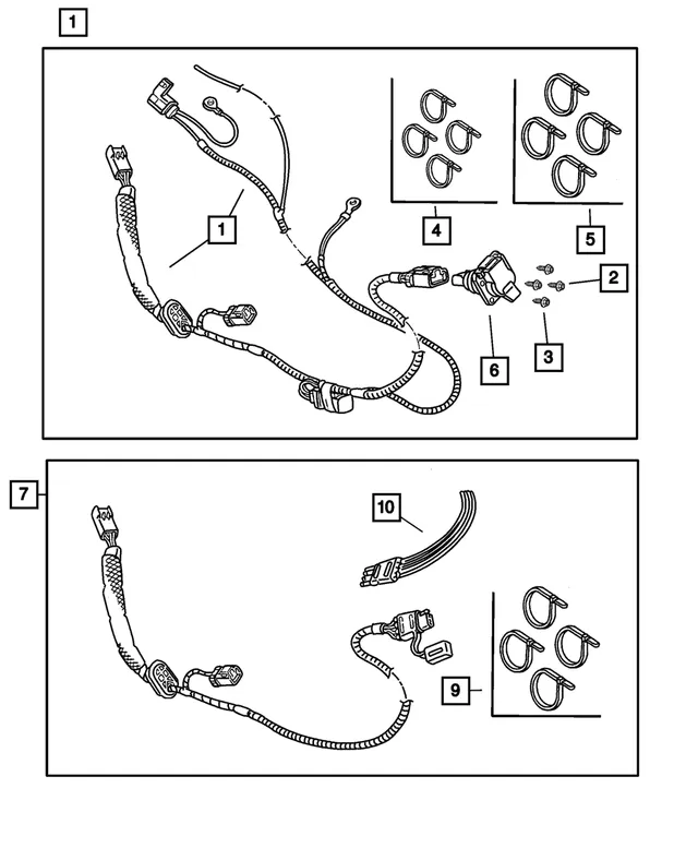 Mopar Trailer Tow - Connector 7 Way 56038366AB