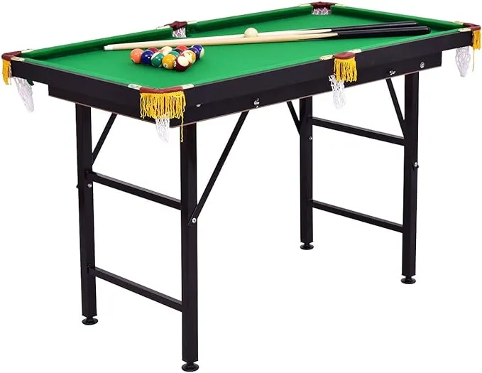 Costzon Billiard Table, Pool Game Table Includes Cues, Ball, Chalk, Rack, Brush for Kids