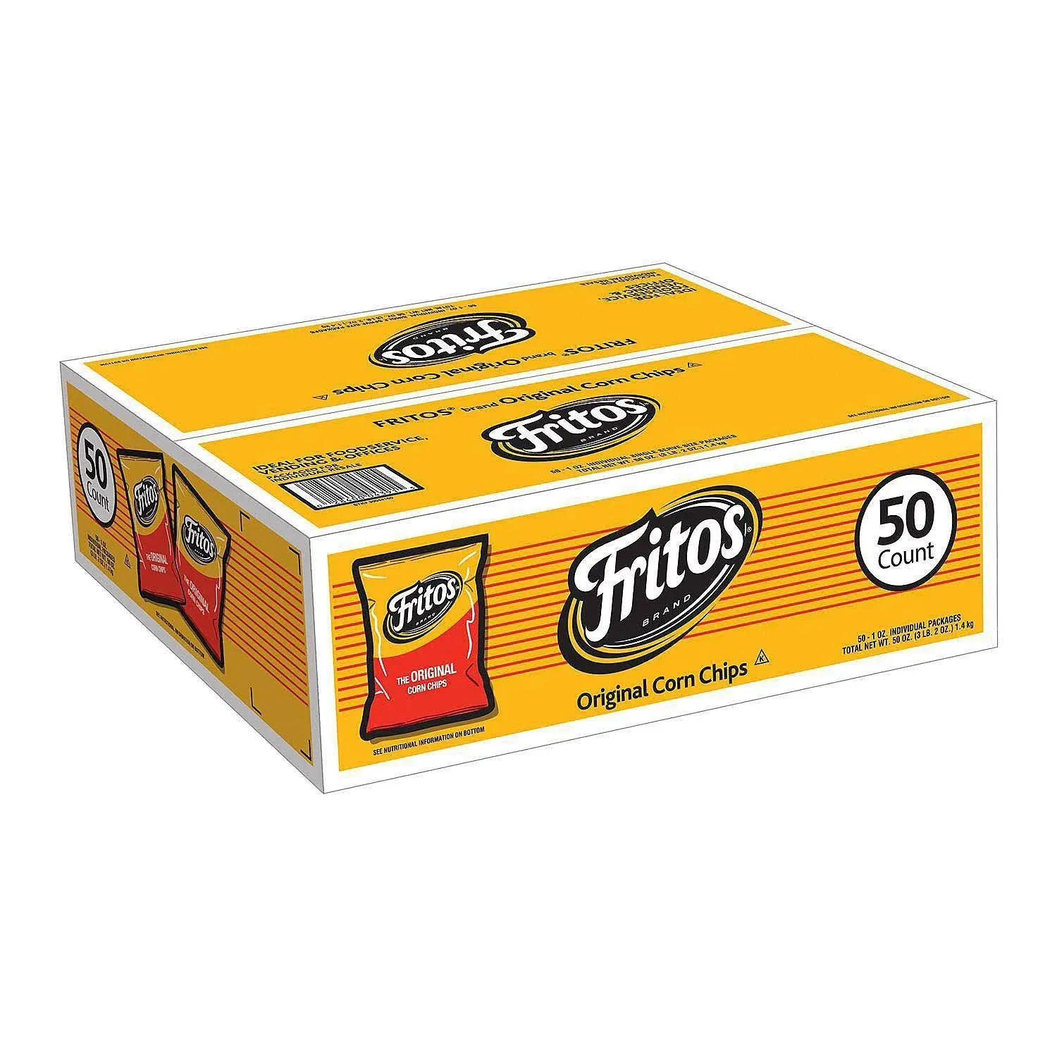 Fritos Corn Chips, The Original - 50 pack, 1 oz bags