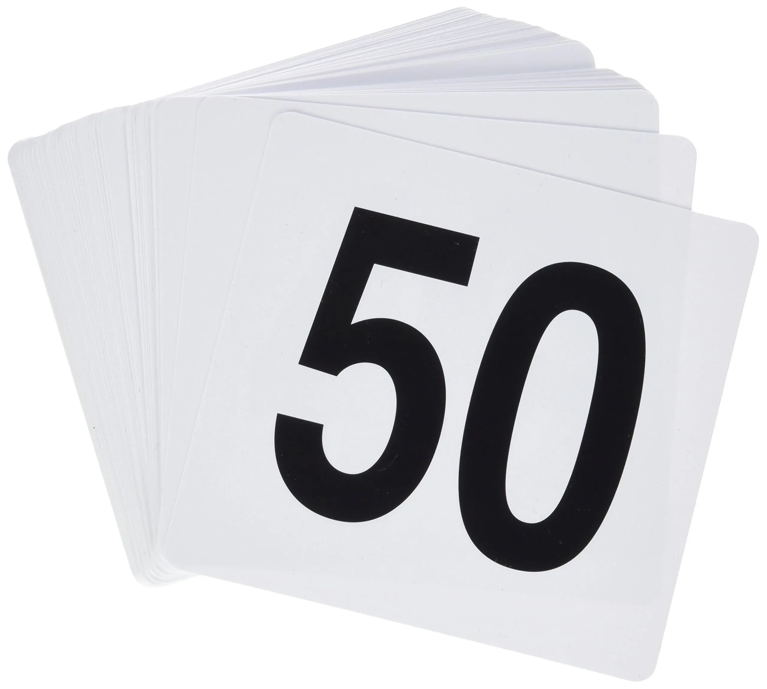 Winco TBN-50 Plastic Table Numbers