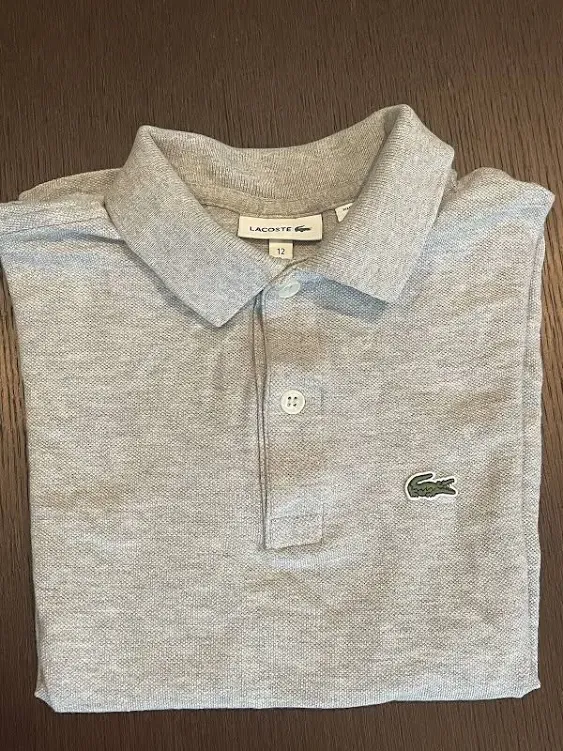 Lacoste Kids' Regular Fit Petit Piqué Polo Grey [fa12471]