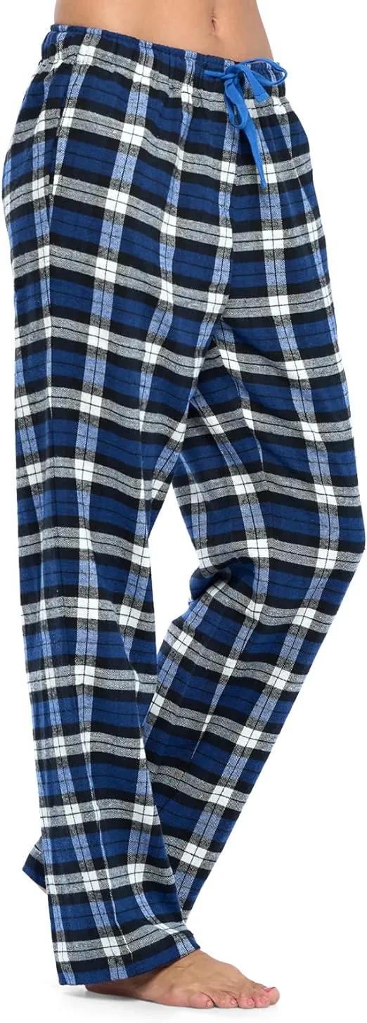 Ashford & Brooks Women's Super Soft Flannel Plaid Pajama Sleep Pants