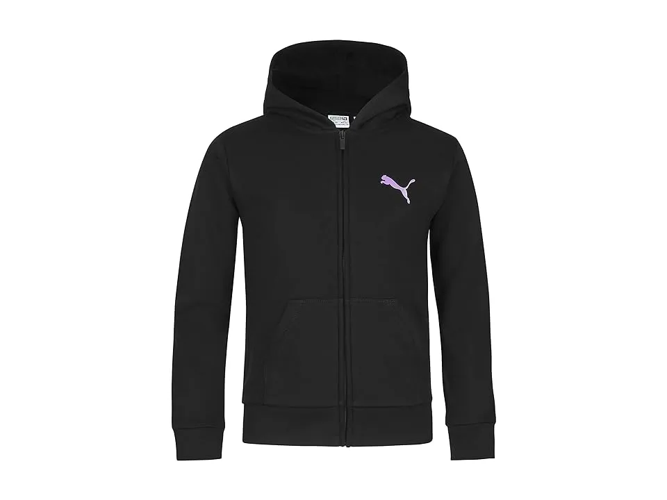 PUMA Girls' Core Logo Zip Up Hoodie