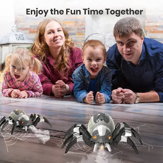 Remote Control Spider Realistic Robot Spider With Spray And Lights Rc