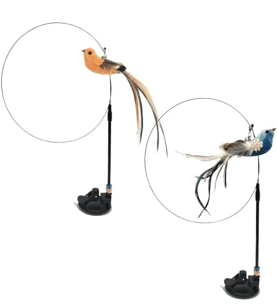 Interactive Bird Simulation Cat Toy Set Double Bundle