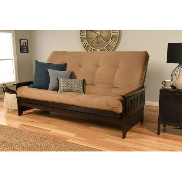 Phoenix Futon in Espresso Finish - Tan