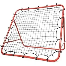 Soccer Rebounder Net,Adjustable<wbr/>,Easy Set Up,Steel Frame,40X40-In<wbr/>ch