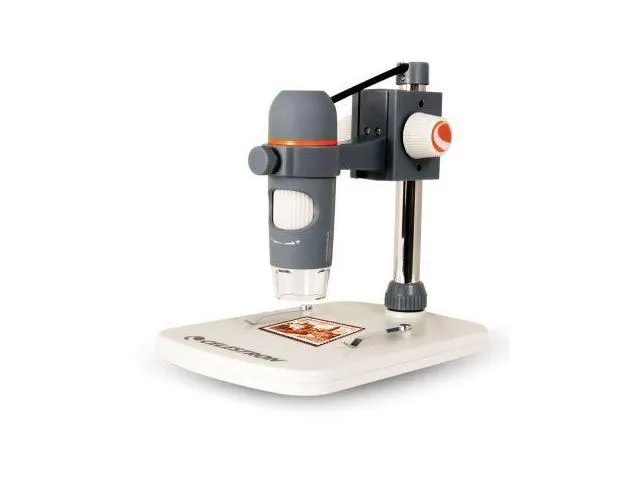 Celestron Handheld Digital Microscope Pro, 5MP, CMOS Sensor, 1sec to 1/1000 sec Shutter Speed, 20x-200x Magnification Ratio